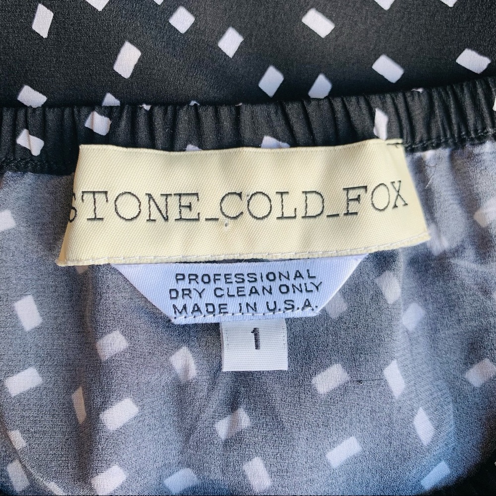 🛑SOLD Stone Cold Fox Cryptic Maxi Skirt Silk in Black Size 1 - Picture 8 of 8